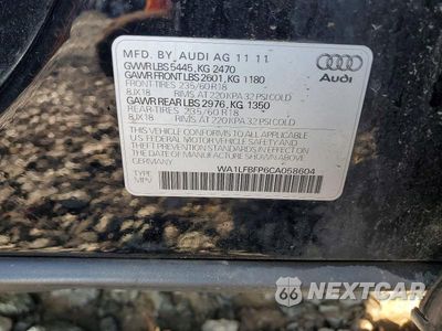 Zdjęcie 13 z 13 samochodu: 2012 AUDI Q5 PREMIUM PLUS VIN:WA1LFBFP6CA058604 - miniatura