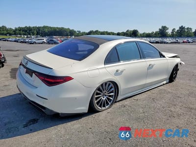 Trzecie zdjęcie samochodu z tyłu: 2023 MERCEDES-BENZ S 580 4MATIC VIN:W1K6G7GBXPA185478 - miniatura