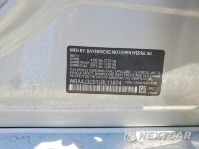 Zdjęcie 13 z 13 samochodu: 2020 BMW 430XI GRAN COUPE VIN:WBA4J3C01LBL11874 - miniatura