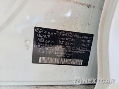 Zdjęcie 12 z 12 samochodu: 2019 HYUNDAI SONATA SE VIN:5NPE24AF7KH796262 - miniatura