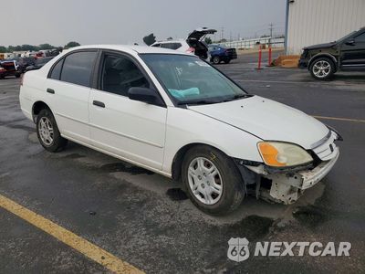 Czwarte zdjęcie samochodu z boku: 2001 HONDA CIVIC LX VIN:1HGES15531L060429 - miniatura