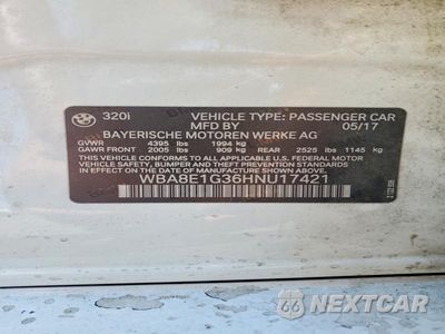 Zdjęcie 12 z 12 samochodu: 2017 BMW 320 I VIN:WBA8E1G36HNU17421 - miniatura