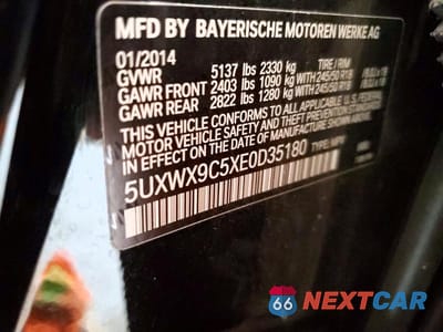 Zdjęcie 13 z 13 samochodu: 2014 BMW X3 XDRIVE28I VIN:5UXWX9C5XE0D35180 - miniatura