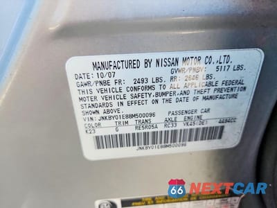 Zdjęcie 12 z 12 samochodu: 2008 INFINITI M45 BASE VIN:JNKBY01E88M500096 - miniatura