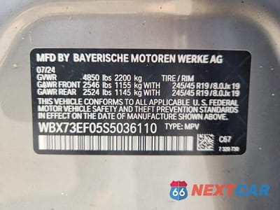 Zdjęcie 14 z 14 samochodu: 2025 BMW X1 XDRIVE28I VIN:WBX73EF05S5036110 - miniatura