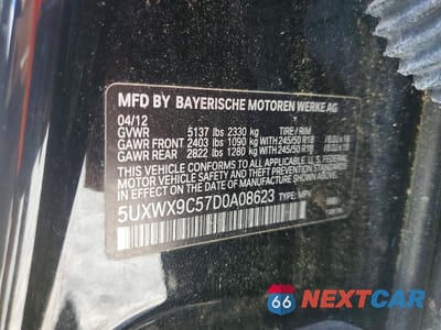 Zdjęcie 13 z 13 samochodu: 2013 BMW X3 XDRIVE28I VIN:5UXWX9C57D0A08623 - miniatura