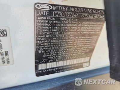 Zdjęcie 12 z 12 samochodu: 2021 LAND ROVER RANGE ROVER SPORT HSE SILVER EDITION VIN:SALWR2SU1MA758630 - miniatura