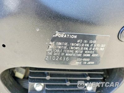 Zdjęcie 9 z 9 samochodu: 2009 SUZUKI GSX-R600 VIN:JS1GN7EA092102436 - miniatura