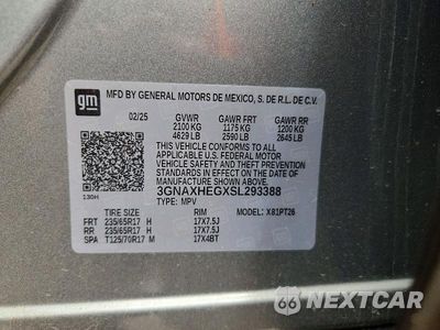 Zdjęcie 13 z 13 samochodu: 2025 CHEVROLET EQUINOX LT VIN:3GNAXHEGXSL293388 - miniatura