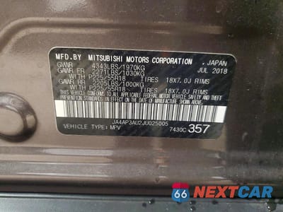 Zdjęcie 14 z 14 samochodu: 2018 MITSUBISHI OUTLANDER SPORT ES VIN:JA4AP3AU2JU025005 - miniatura