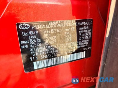 Zdjęcie 13 z 13 samochodu: 2020 HYUNDAI SANTA FE LIMITED VIN:5NMS53AD8LH208631 - miniatura