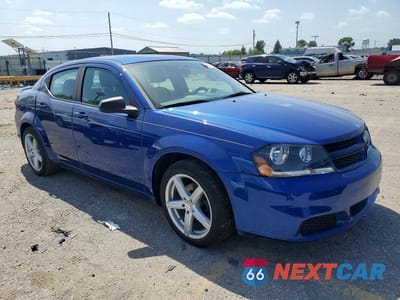 Czwarte zdjęcie samochodu z boku: 2014 DODGE AVENGER SE VIN:1C3CDZAG4EN161435 - miniatura