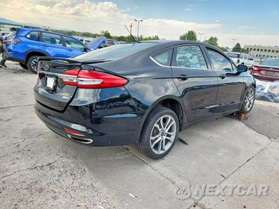 Trzecie zdjęcie samochodu z tyłu: 2017 FORD FUSION SE VIN:3FA6P0T97HR206854 - miniatura