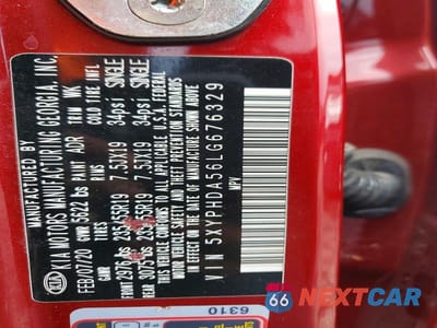 Zdjęcie 13 z 13 samochodu: 2020 KIA SORENTO EX V6 VIN:5XYPHDA56LG676329 - miniatura