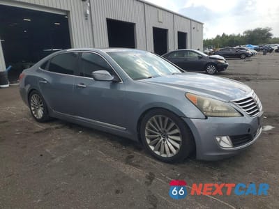 Czwarte zdjęcie samochodu z boku: 2016 HYUNDAI EQUUS SIGNATURE VIN:KMHGH4JH6GU102520 - miniatura