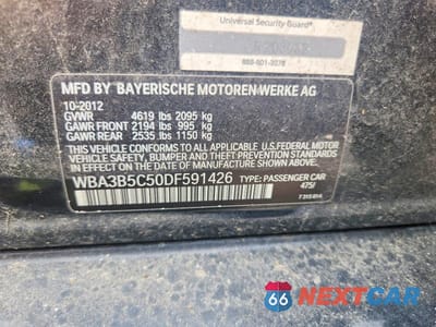 Zdjęcie 12 z 12 samochodu: 2013 BMW 328 XI SULEV VIN:WBA3B5C50DF591426 - miniatura