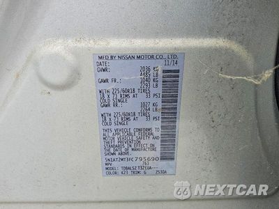 Zdjęcie 13 z 13 samochodu: 2015 NISSAN ROGUE SL VIN:5N1AT2MT3FC795690 - miniatura