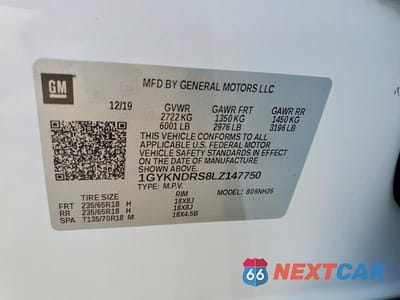 Zdjęcie 13 z 13 samochodu: 2020 CADILLAC XT5 PREMIUM LUXURY VIN:1GYKNDRS8LZ147750 - miniatura