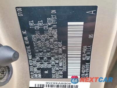 Zdjęcie 13 z 13 samochodu: 2006 TOYOTA SIENNA LE 8 PASSENGER VIN:5TDZA23C26S524522 - miniatura