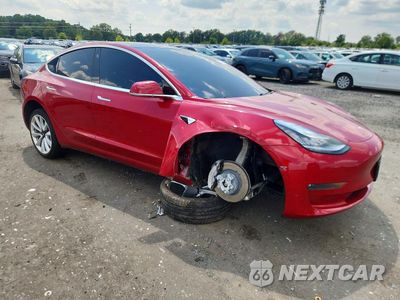 Czwarte zdjęcie samochodu z boku: 2018 TESLA MODEL 3 VIN:5YJ3E1EB1JF117118 - miniatura