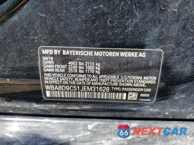 Zdjęcie 12 z 12 samochodu: 2018 BMW 330 XI VIN:WBA8D9C51JEM31628 - miniatura