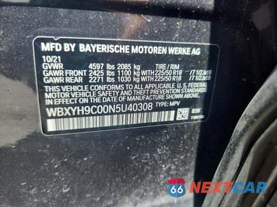 Zdjęcie 13 z 13 samochodu: 2022 BMW X2 SDRIVE28I VIN:WBXYH9C00N5U40308 - miniatura