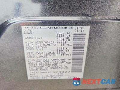 Zdjęcie 13 z 13 samochodu: 2014 INFINITI QX60 BASE VIN:5N1AL0MN2EC523927 - miniatura