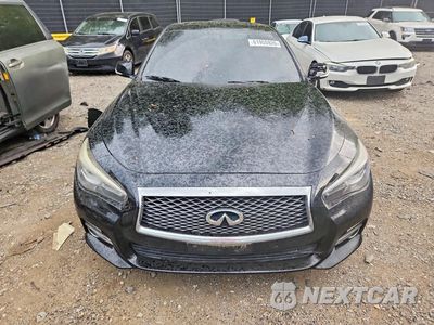 Piąte zdjęcie samochodu w środku: 2015 INFINITI Q50 BASE VIN:JN1BV7AR1FM403618 - miniatura