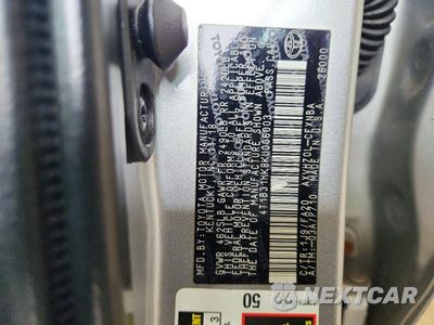 Zdjęcie 12 z 12 samochodu: 2019 TOYOTA CAMRY LE VIN:4T1B31HK8KU006003 - miniatura