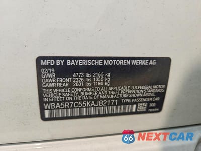 Zdjęcie 12 z 12 samochodu: 2019 BMW 330XI VIN:WBA5R7C55KAJ82171 - miniatura