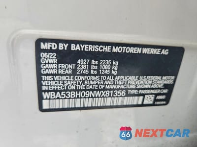 Zdjęcie 13 z 13 samochodu: 2022 BMW 530 I VIN:WBA53BH09NWX81356 - miniatura