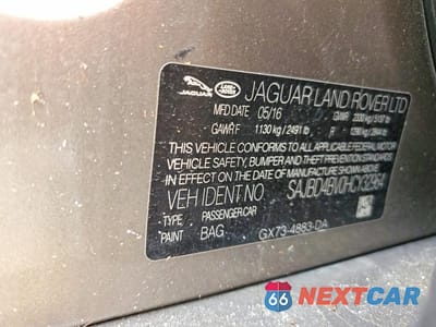 Zdjęcie 12 z 12 samochodu: 2017 JAGUAR XF PREMIUM VIN:SAJBD4BV0HCY32964 - miniatura