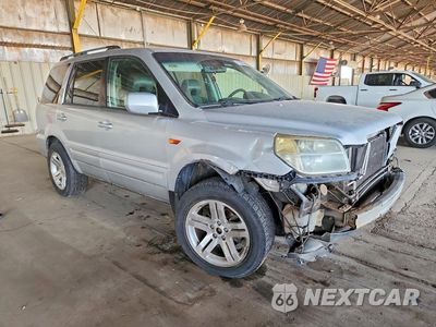 Czwarte zdjęcie samochodu z boku: 2006 HONDA PILOT EX VIN:2HKYF18626H526870 - miniatura