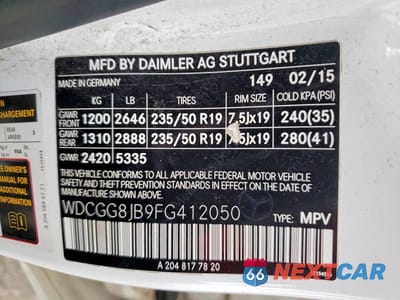 Zdjęcie 13 z 13 samochodu: 2015 MERCEDES-BENZ GLK 350 4MATIC VIN:WDCGG8JB9FG412050 - miniatura