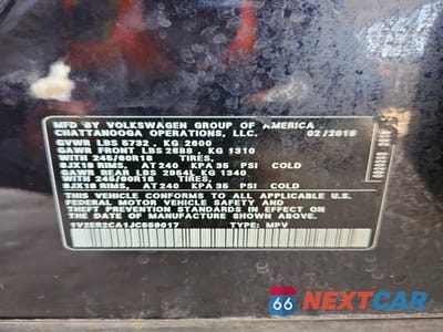 Zdjęcie 13 z 13 samochodu: 2018 VOLKSWAGEN ATLAS SEL VIN:1V2ER2CA1JC559017 - miniatura