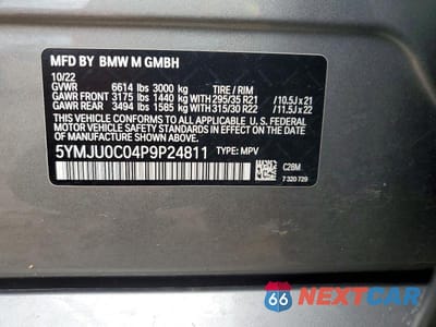 Zdjęcie 13 z 13 samochodu: 2023 BMW X5 VIN:5YMJU0C04P9P24811 - miniatura