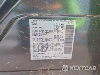 Zdjęcie 13 z 13 samochodu: 2014 NISSAN PATHFINDER S VIN:5N1AR2MN3EC722379 - miniatura