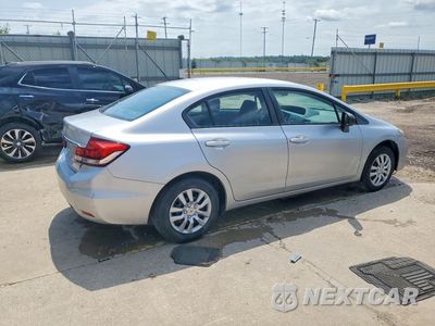 Trzecie zdjęcie samochodu z tyłu: 2014 HONDA CIVIC LX VIN:2HGFB2F59EH551258 - miniatura