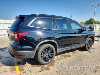 Trzecie zdjęcie samochodu z tyłu: 2022 HONDA PILOT BLACK VIN:5FNYF6H76NB023636 - miniatura