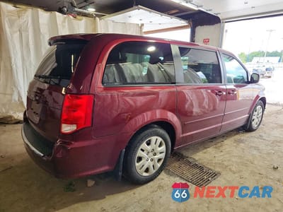 Trzecie zdjęcie samochodu z tyłu: 2016 DODGE GRAND CARAVAN SE VIN:2C4RDGBG1GR398589 - miniatura