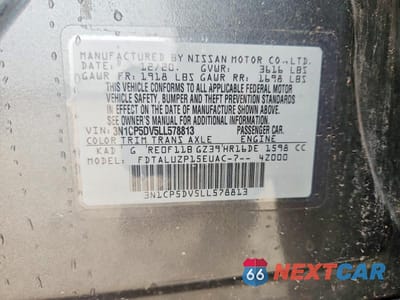 Zdjęcie 12 z 12 samochodu: 2020 NISSAN KICKS SR VIN:3N1CP5DV5LL578813 - miniatura