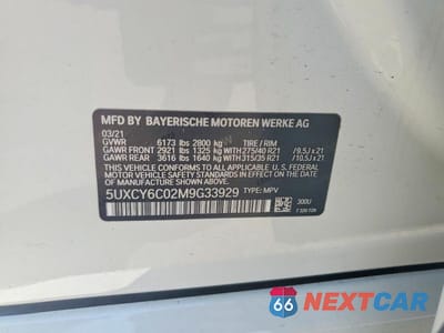 Zdjęcie 13 z 13 samochodu: 2021 BMW X6 XDRIVE40I VIN:5UXCY6C02M9G33929 - miniatura
