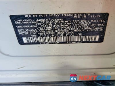 Zdjęcie 14 z 14 samochodu: 2014 SUBARU FORESTER 2.5I LIMITED VIN:JF2SJAJC9EH524195 - miniatura
