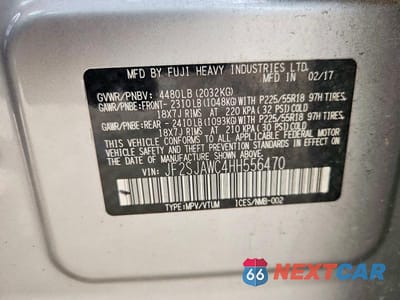 Zdjęcie 12 z 12 samochodu: 2017 SUBARU FORESTER 2.5I TOURING VIN:JF2SJAWC4HH556470 - miniatura