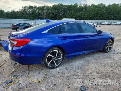 Trzecie zdjęcie samochodu z tyłu: 2019 HONDA ACCORD SPORT VIN:1HGCV1F36KA008477 - miniatura