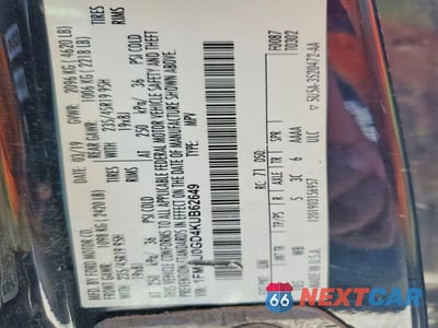 Zdjęcie 13 z 13 samochodu: 2019 FORD ESCAPE SE VIN:1FMCU0GD4KUB62649 - miniatura