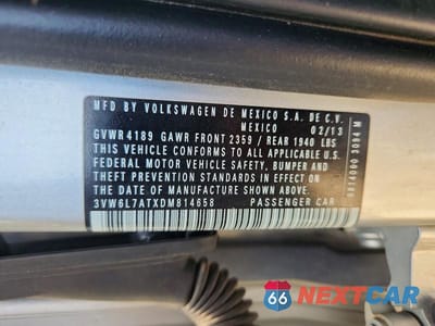 Zdjęcie 12 z 12 samochodu: 2013 VOLKSWAGEN BEETLE VIN:3VW6L7ATXDM814658 - miniatura