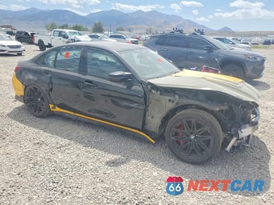 Czwarte zdjęcie samochodu z boku: 2022 BMW M3 COMPETITION VIN:WBS43AY04NFM22983 - miniatura
