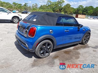 Trzecie zdjęcie samochodu z tyłu: 2022 MINI COOPER S VIN:WMW43DL01N3N81362 - miniatura