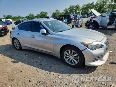 Czwarte zdjęcie samochodu z boku: 2015 INFINITI Q50 PREMIUM VIN:JN1BV7AR2FM413624 - miniatura